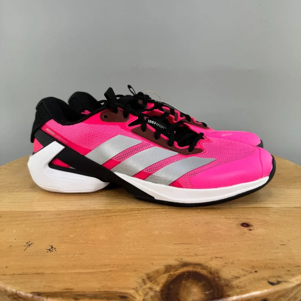 Adidas Adizero Ubersonic 5 Mens Size 9.5 Tennis Shoes Lucid Pink Pickleball NEW